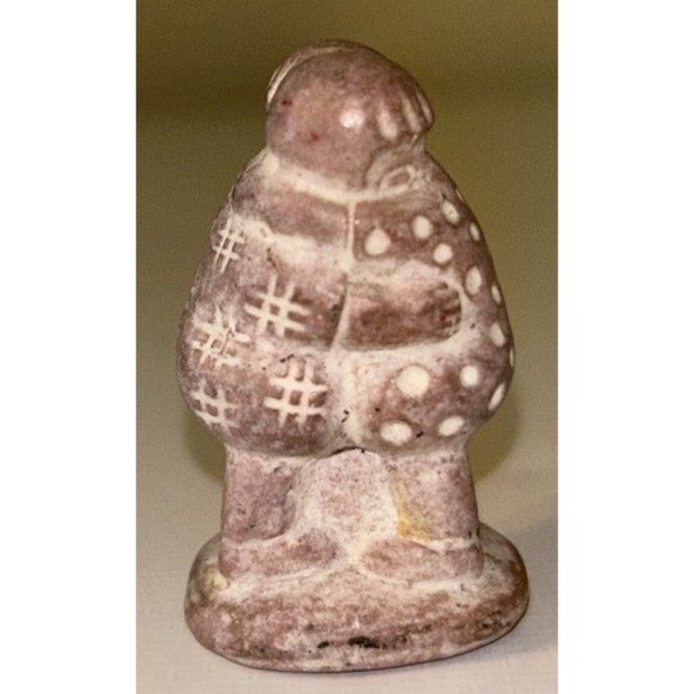 Isabel Bloom 1999 Hugging Children Concrete Sculpture 4.5"‎ Rose Pink Signed
